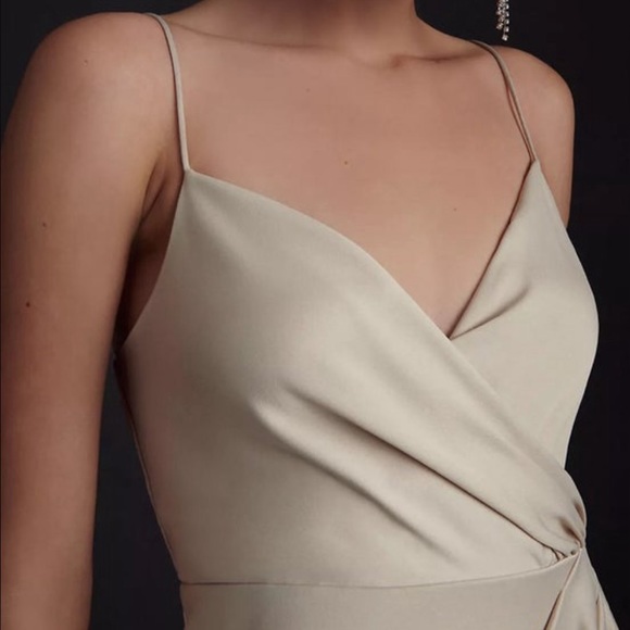 nwt: bhldn freya satin charmeuse dress - Picture 3 of 9